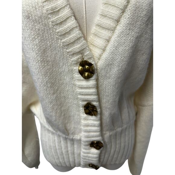 Farm Rio Off-White Bubble Knit Cardigan - Picture 5 of 7